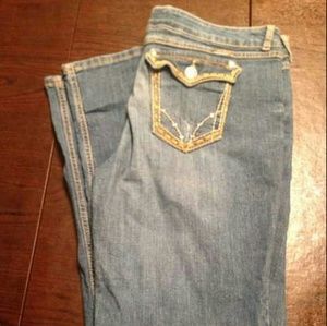 Women blue jeans
